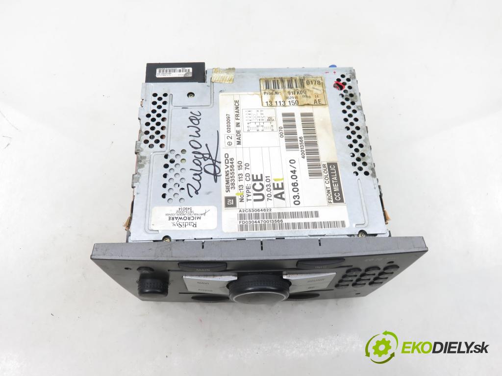 OPEL VECTRA C (Z02) HB 2005 110,00 1.9 CDTI - Z 19 DTH 1910,00 RADIO 13113150