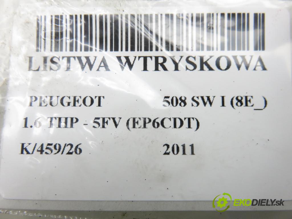 PEUGEOT 508 SW I (8E_) KOMBI 2011 115,00 1.6 THP - 5FV (EP6CDT) 1598,00 lišta vstřikovací V756805180 ; 0261500073 (Vstřikovací lišta)