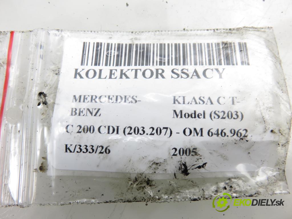 MERCEDES-BENZ KLASA C T-Model (S203) KOMBI 2005 90,00 C 200 CDI (203.207) 122 - OM 646.962 2148,00 Potrubie 6110903637 ; 6111500794 ; 72264428