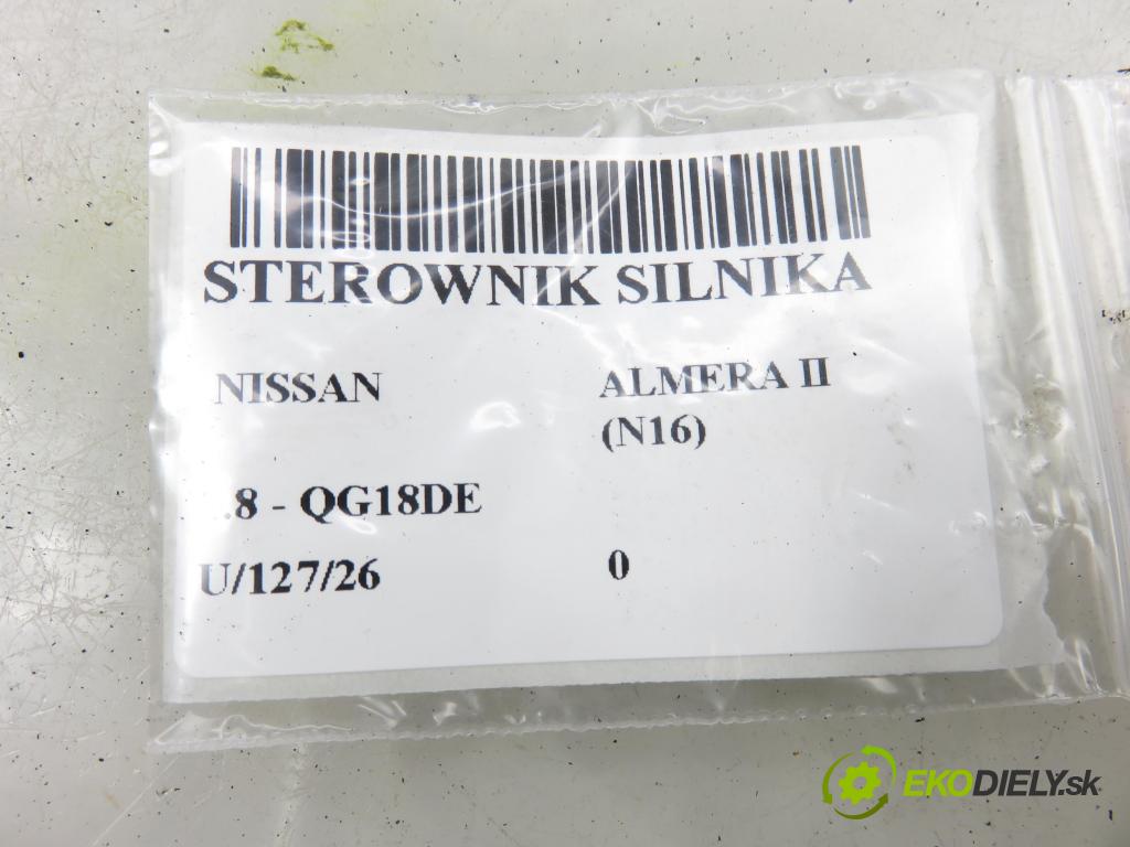 NISSAN ALMERA II Hatchback (N16) HB 2001 85,00 1.8 - QG18DE 1769,00 řídící jednotka motora MEC20631