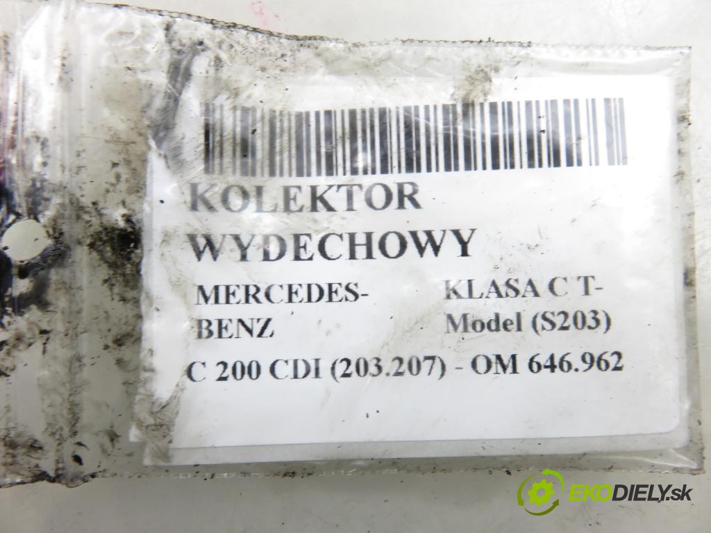 MERCEDES-BENZ KLASA C T-Model (S203) KOMBI 2005 90,00 C 200 CDI (203.207) 122 - OM 646.962 2148,00 Potrubie VYČERPAT: 6461420301 ; 0051538028 (Výfukové potrubie)