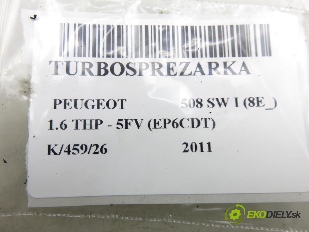 PEUGEOT 508 SW I (8E_) KOMBI 2011 115,00 1.6 THP - 5FV (EP6CDT) 1598,00 Turbodúchadlo V760088380 (Turbodúchadlo (kompletné))