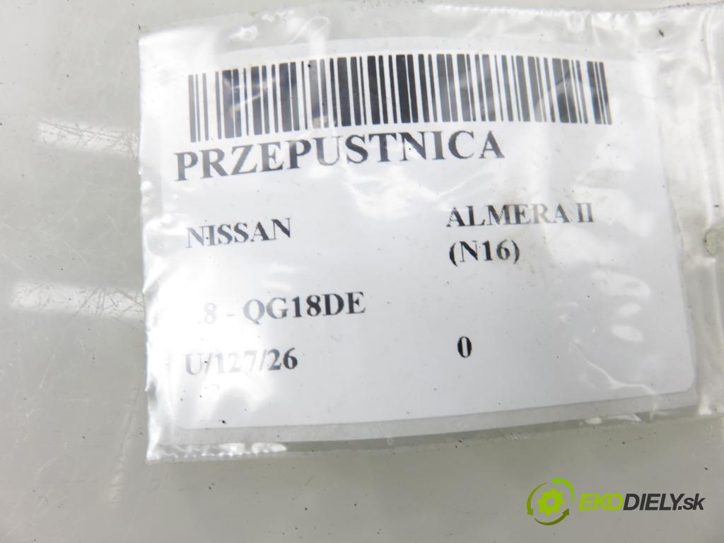 NISSAN ALMERA II Hatchback (N16) HB 2001 85,00 1.8 - QG18DE 1769,00 Škrtiaca klapka A22669B00 (Škrtiaca klapka)
