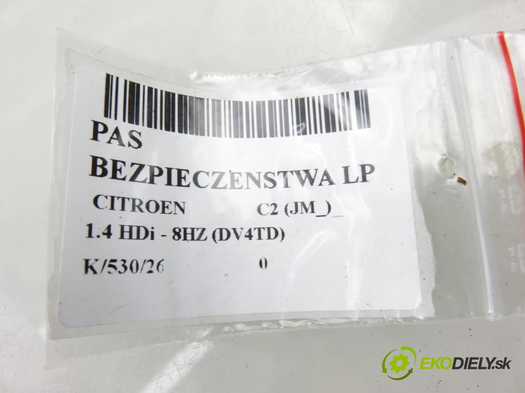 CITROEN C2 (JM_) HB 2006 50,00 1.4 HDi 68 8V - 8HZ 1398,00 Držiak bezpečnostný LP 96595431XX