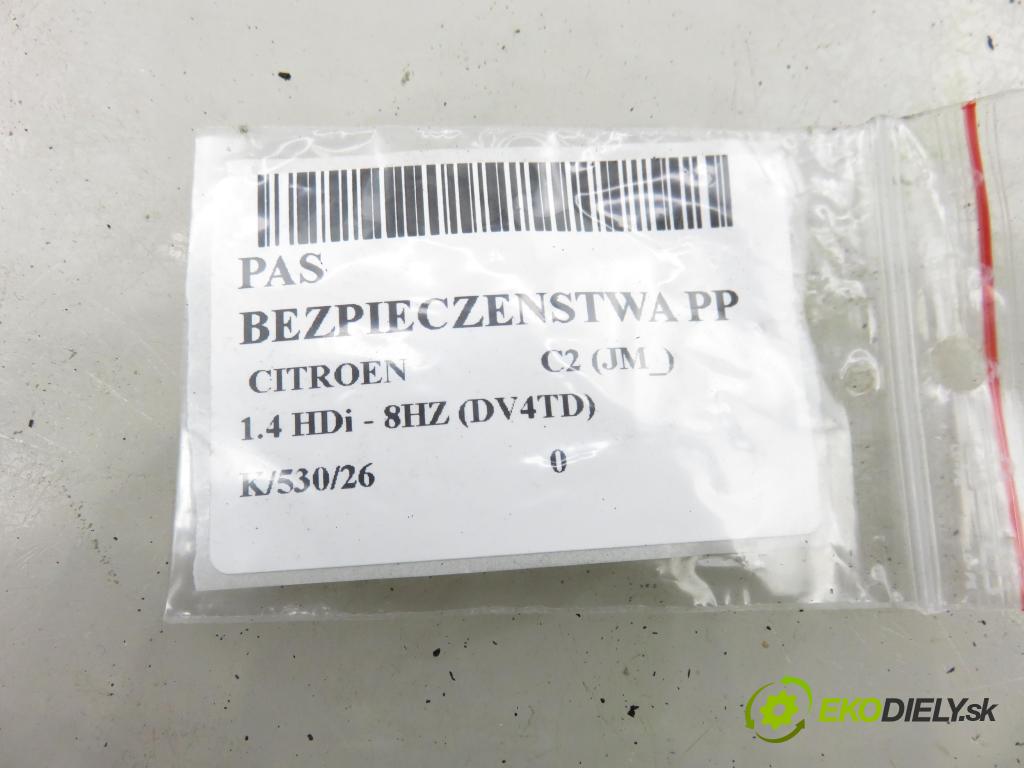 CITROEN C2 (JM_) HB 2006 50,00 1.4 HDi 68 8V - 8HZ 1398,00 Držiak bezpečnostný PP 96595430XX