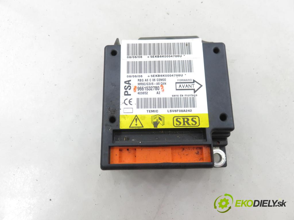 CITROEN C2 (JM_) HB 2006 50,00 1.4 HDi 68 8V - 8HZ 1398,00 MODUL air BAG 9661532780