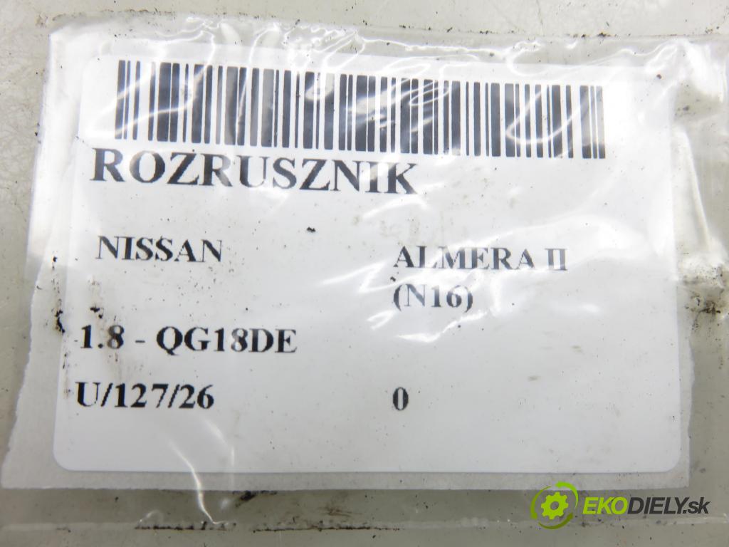 NISSAN ALMERA II Hatchback (N16) HB 2001 85,00 1.8 - QG18DE 1769,00 startér 233000M302 (Startér)