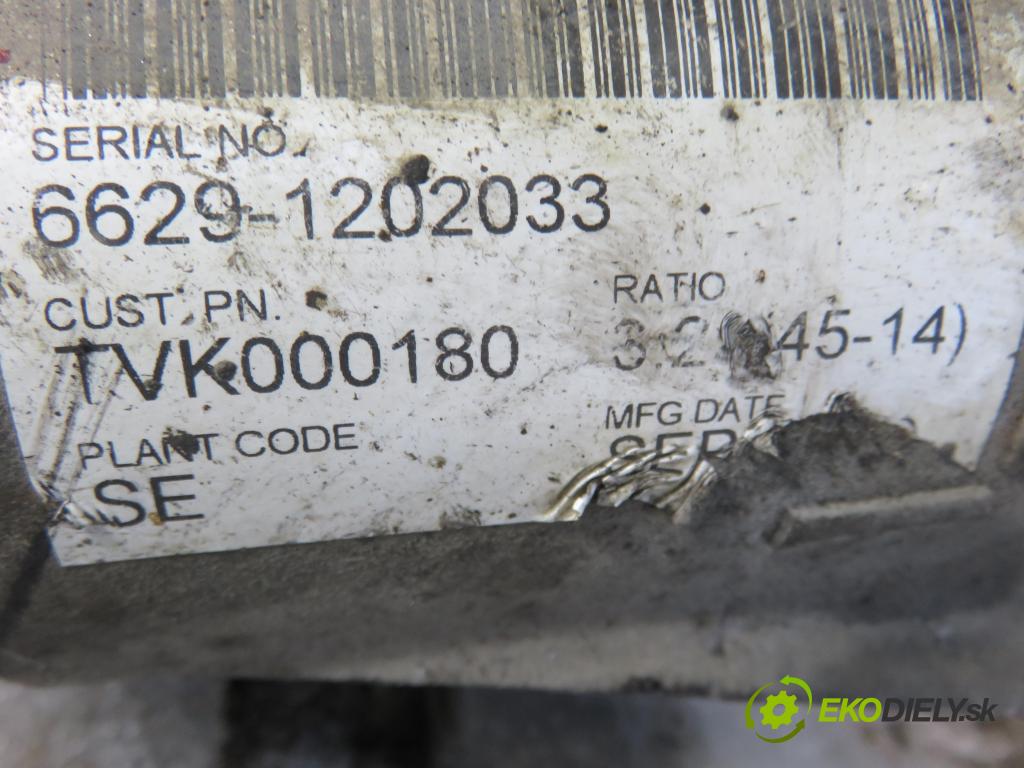 LAND ROVER FREELANDER (L314) SUV 1999 72,00 2.0 DI 4x4 - 20 T2N 1994,00 ,diferenciál TVK000180 ; 321