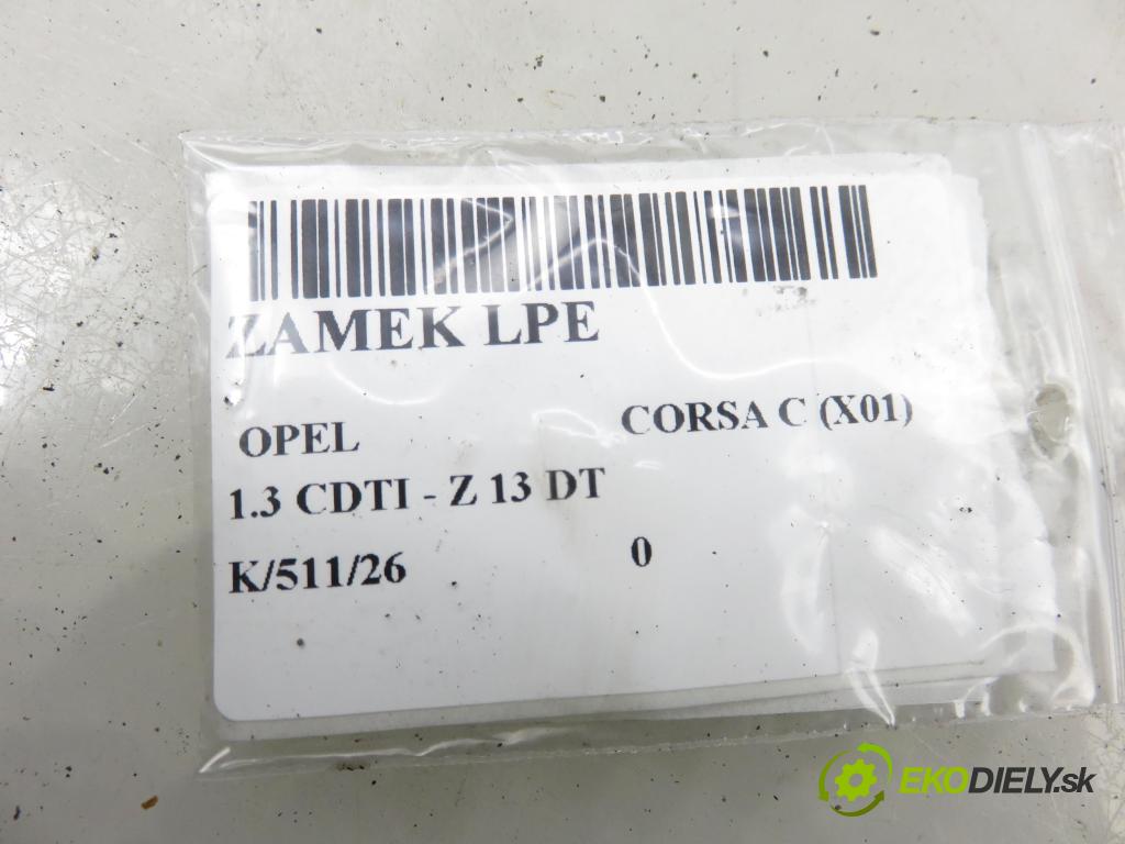 OPEL CORSA C (X01) HB 2004 51,00 1.3 CDTI - Z 13 DT 1248,00 zámok 13154791GE