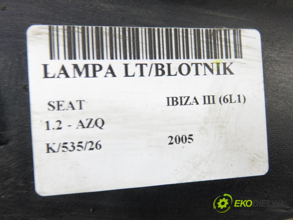 SEAT IBIZA III (6L1) HB 2005 47,00 1.2 12V - AZQ 1198,00 Svetlo ľavé zadné 6L6945095E