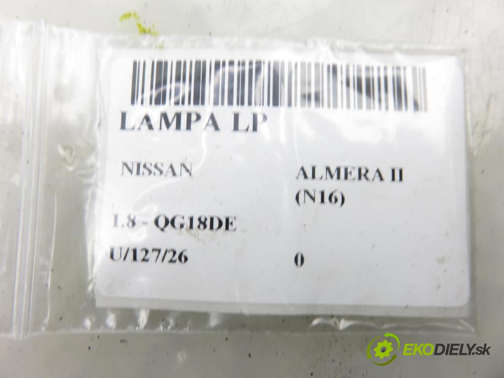 NISSAN ALMERA II Hatchback (N16) HB 2001 85,00 1.8 - QG18DE 1769,00 Svetlo LP 89003331