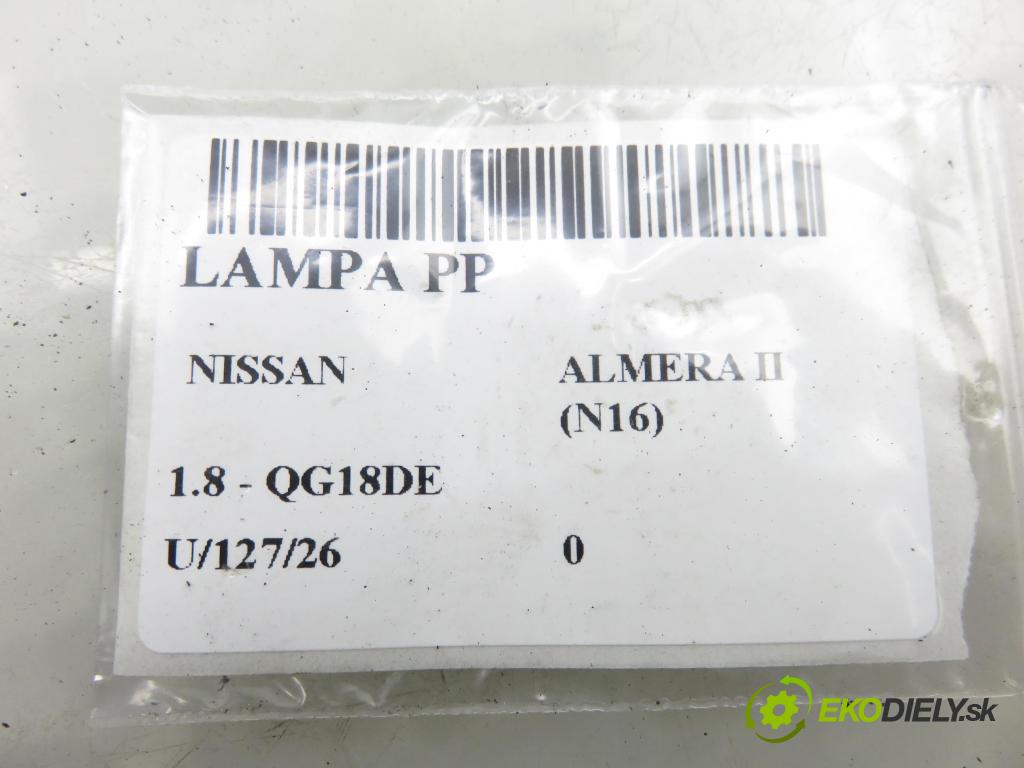 NISSAN ALMERA II Hatchback (N16) HB 2001 85,00 1.8 - QG18DE 1769,00 Svetlo PP 89003330