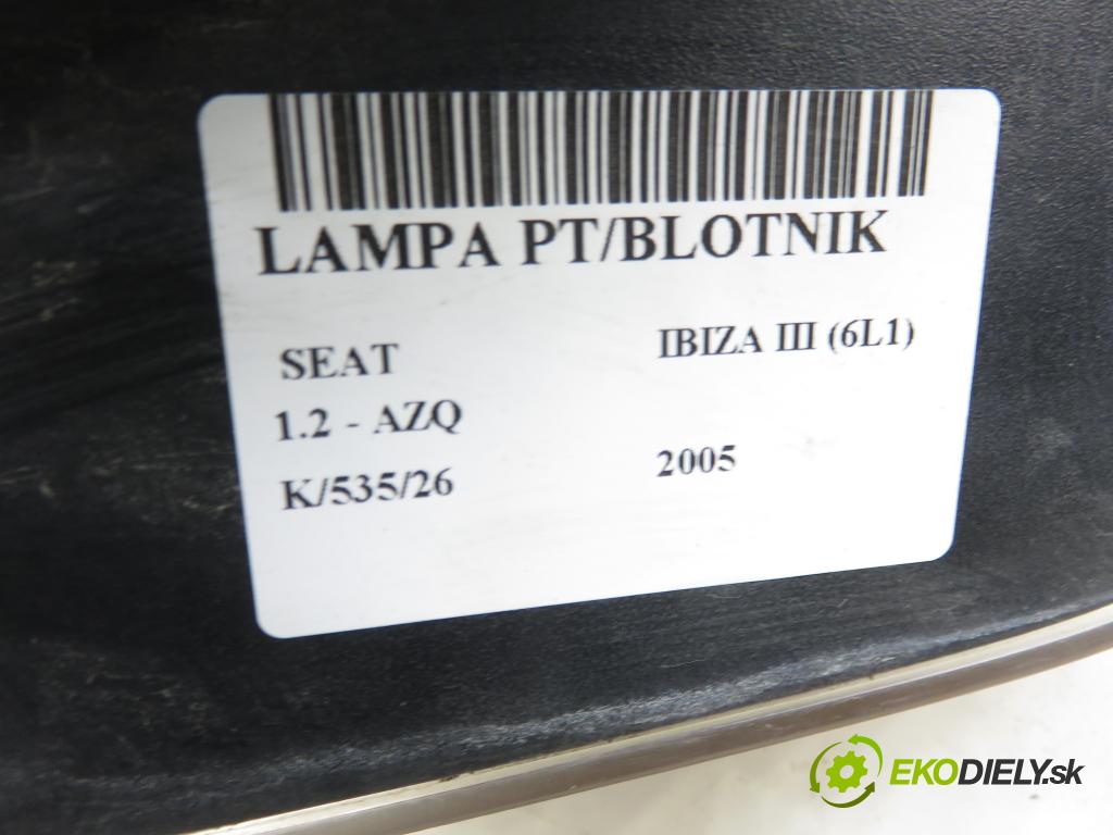 SEAT IBIZA III (6L1) HB 2005 47,00 1.2 12V - AZQ 1198,00 světlo pravé zadní 6L6945096C