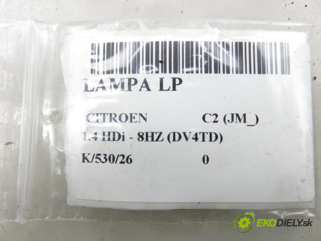 CITROEN C2 (JM_) HB 2006 50,00 1.4 HDi 68 8V - 8HZ 1398,00 Svetlo LP 9680128380