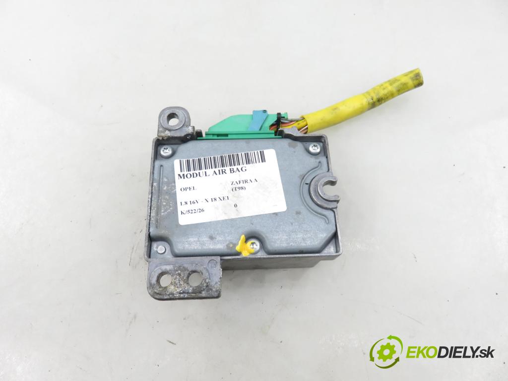 OPEL ZAFIRA A Nadwozie Wielkopojemne (MPV) (T98)  MINIVAN 1999 85,00 1.8 16V 116 - X 18 XE1 1796,00 MODUL air BAG 90582536DG ; 5WK4190