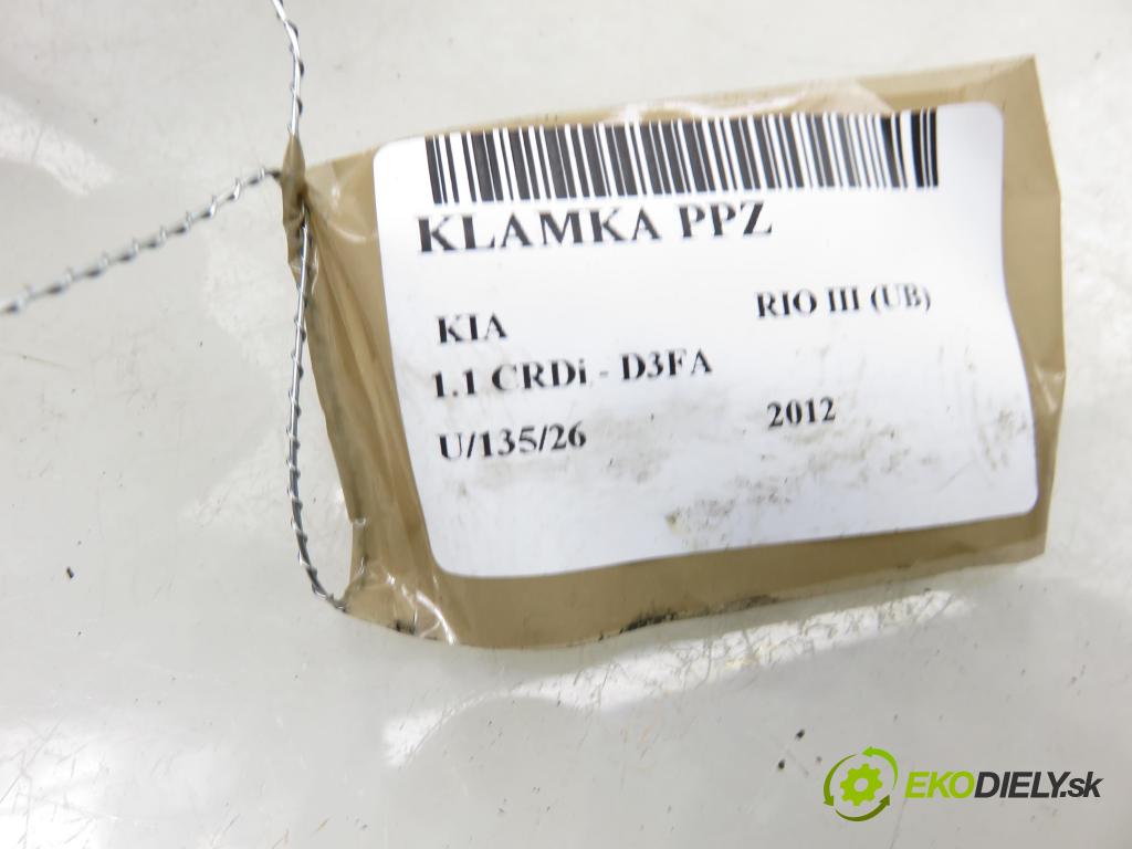 KIA RIO III (UB) HB 2012 55,00 1.1 CRDi - D3FA 1120,00 Kľučka