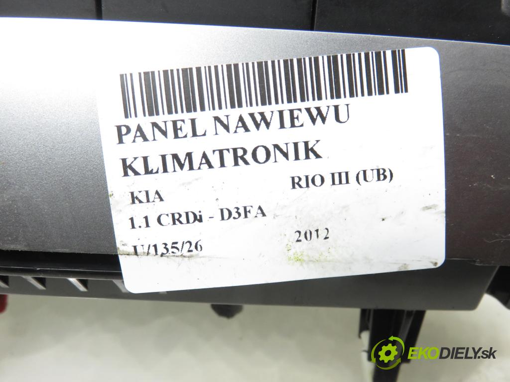 KIA RIO III (UB) HB 2012 55,00 1.1 CRDi - D3FA 1120,00 Panel kúrenia KLIMATRONIK 972501W090
