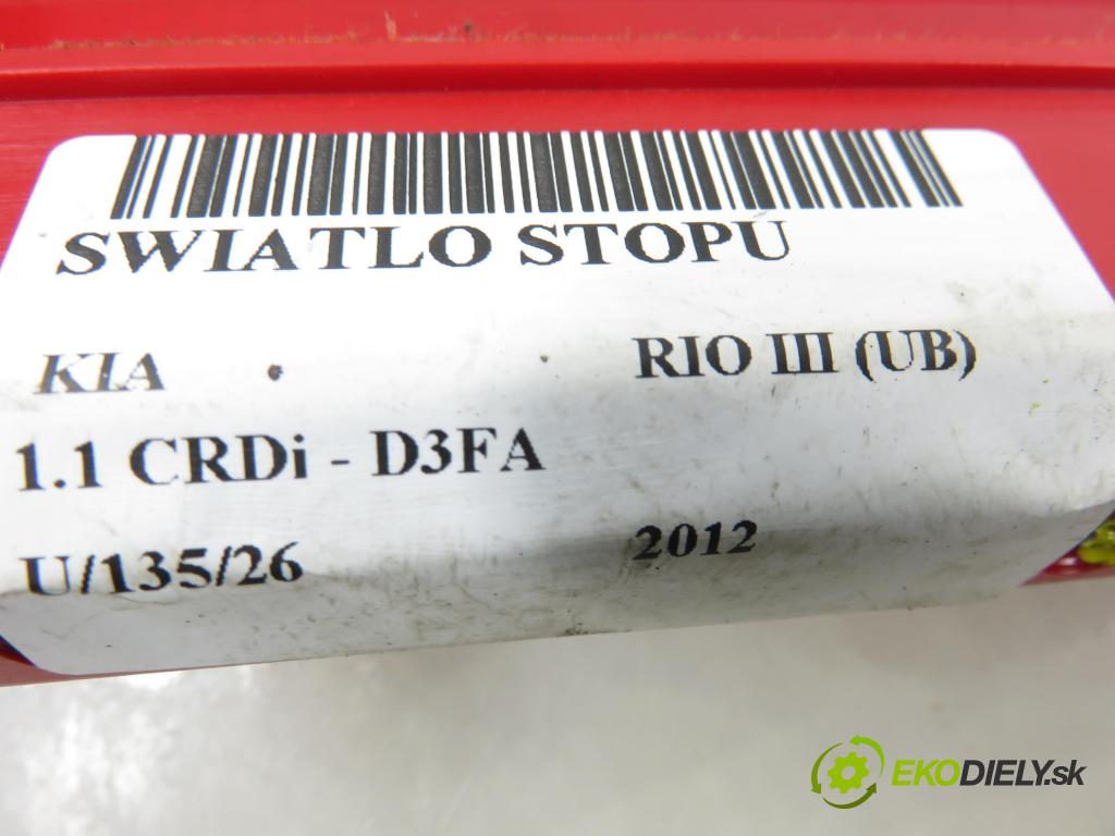 KIA RIO III (UB) HB 2012 55,00 1.1 CRDi - D3FA 1120,00 svetlo bŕzd