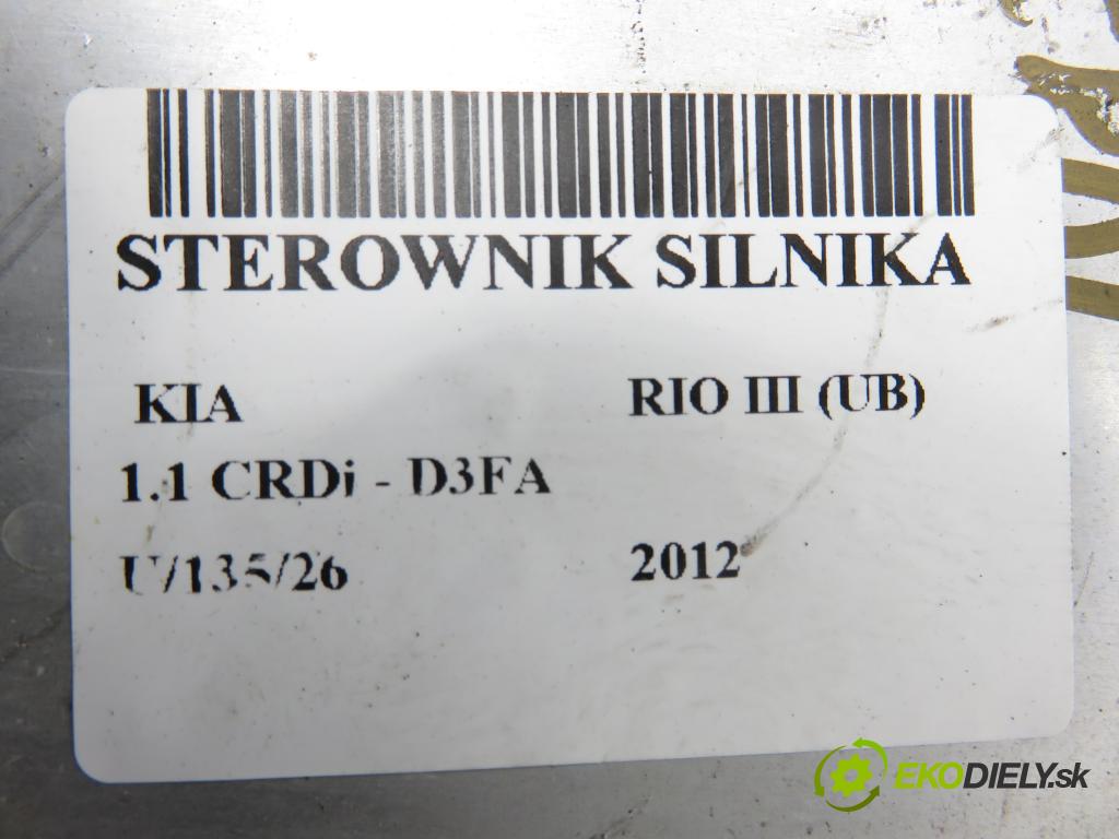 KIA RIO III (UB) HB 2012 55,00 1.1 CRDi - D3FA 1120,00 Riadiaca jednotka Motor 391302A270