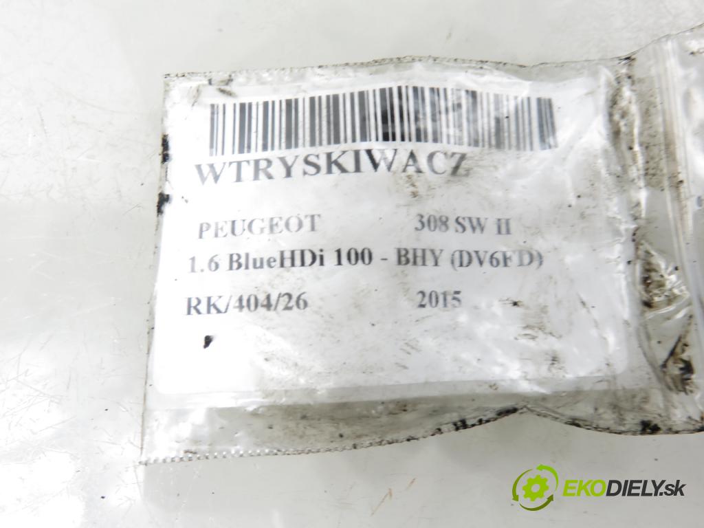 PEUGEOT 308 SW II KOMBI 2015 73,00 1.6 BlueHDi 100 - BHY (DV6FD) 1560,00 vstrekovač 0445110566 (Vstrekovač paliva)