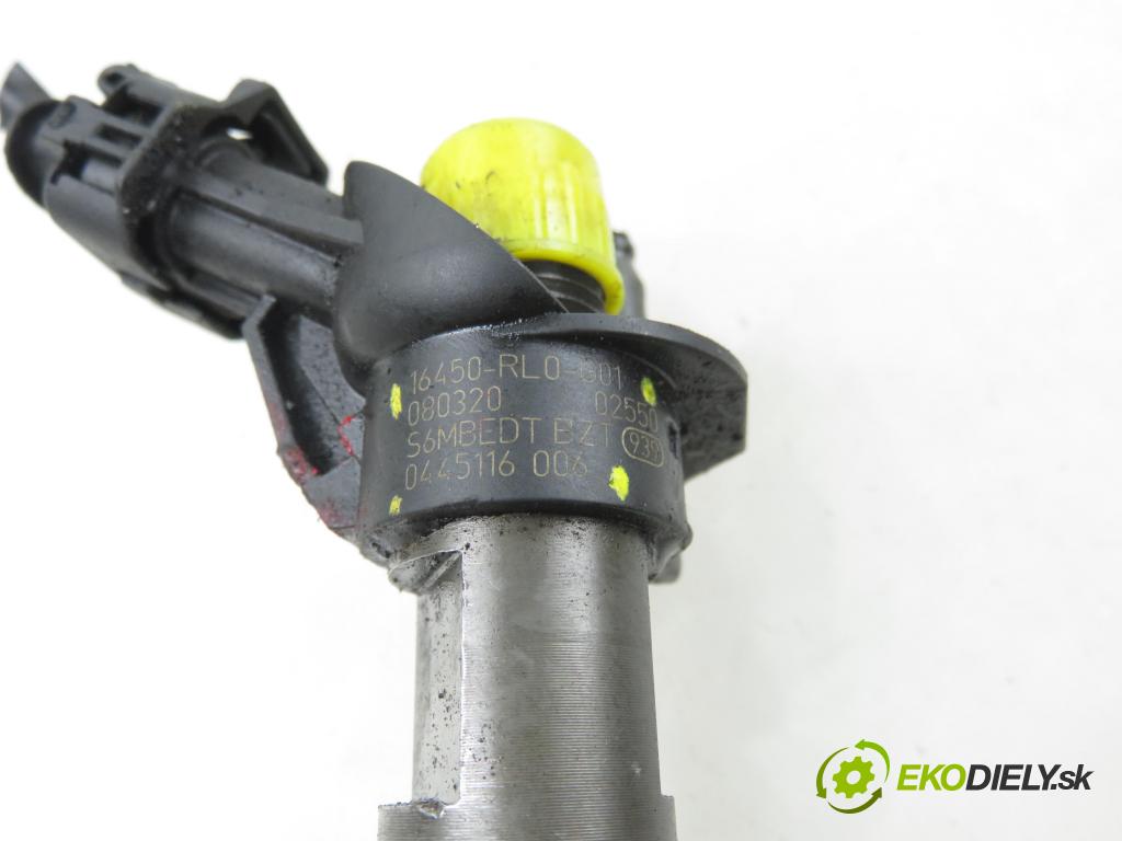 HONDA ACCORD VIII (CU) SEDAN 2009 110,00 2.2 i-DTEC (CU3) - N22B1 2199,00 vstrekovač 0445116006 ; 16450RL0G01 (Vstrekovač paliva)