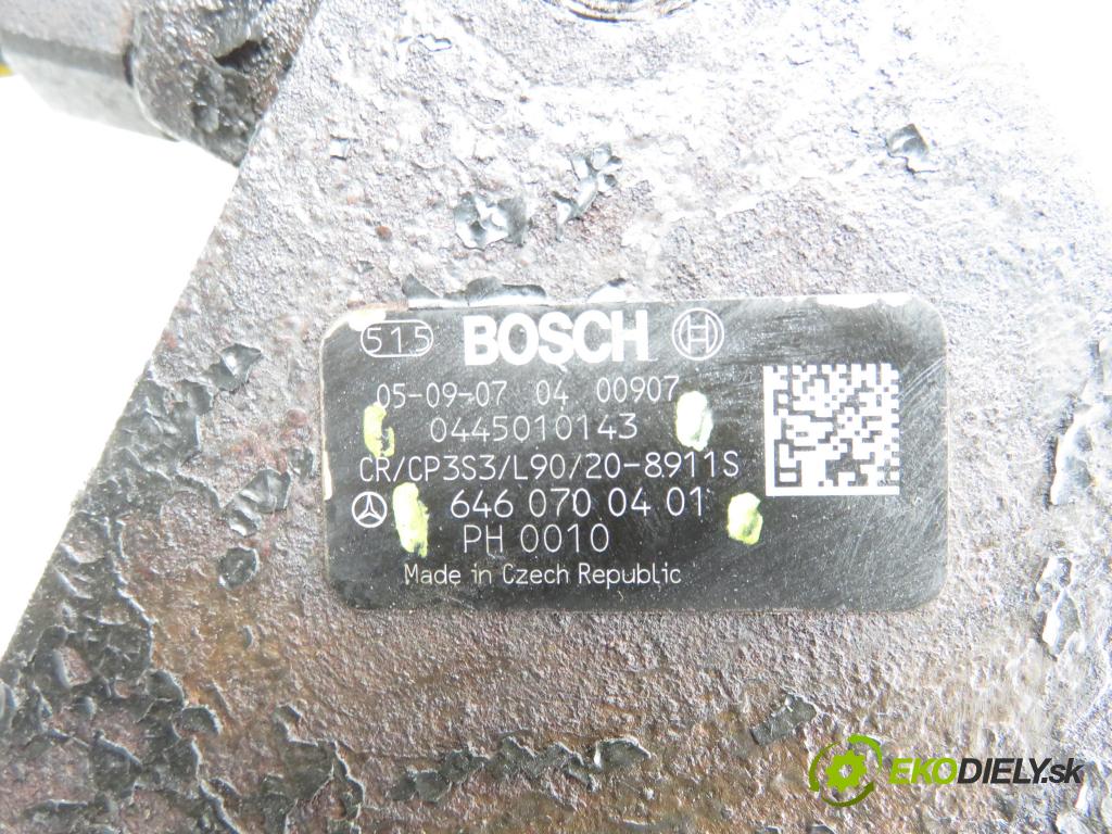 MERCEDES-BENZ KLASA C T-Model (S203) KOMBI 2005 90,00 C 200 CDI (203.207) 122 - OM 646.962 2148,00 Pumpa vysokého tlaku 0445010143 ; 6460700401 ; 0928400604