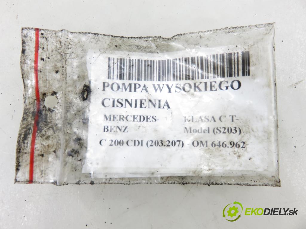 MERCEDES-BENZ KLASA C T-Model (S203) KOMBI 2005 90,00 C 200 CDI (203.207) 122 - OM 646.962 2148,00 Pumpa vysokého tlaku 0445010143 ; 6460700401 ; 0928400604