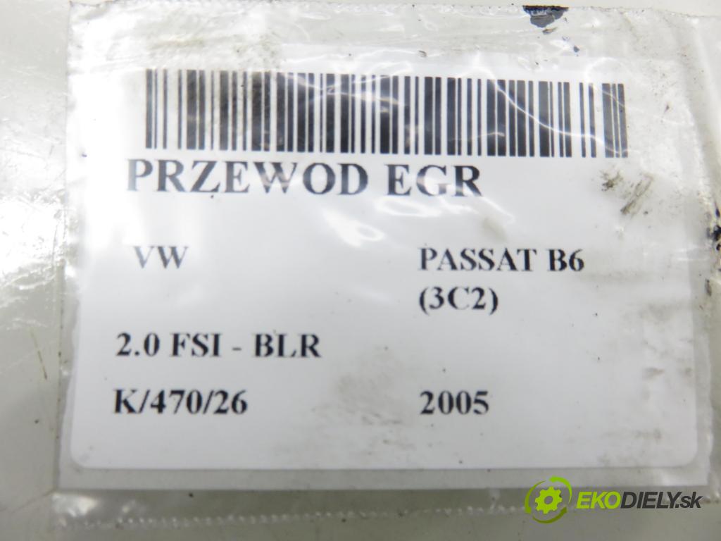 VW PASSAT B6 (3C2) SEDAN 2005 110,00 2.0 FSI - BLR 1984,00 rúrka EGR 06F131521N