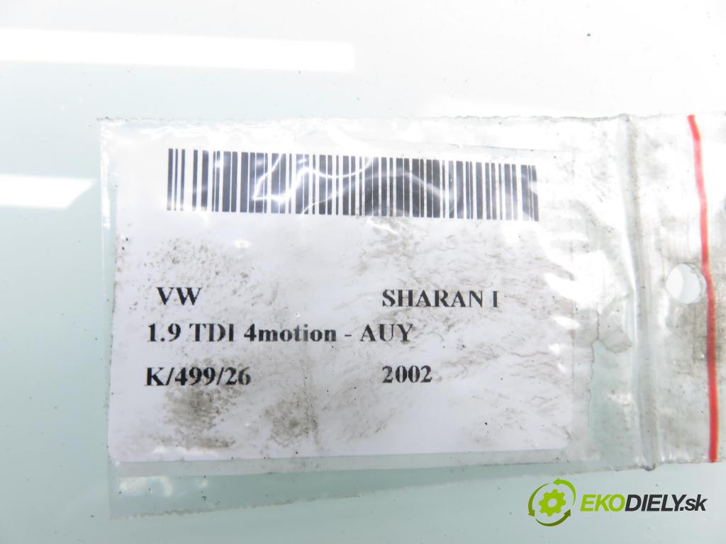 VW SHARAN (7M8, 7M9, 7M6) VAN 2002 85,00 1.9 TDI PD 115 4motion - AUY 1896,00 Mriežky nárazníka L 7M3853683A ; YM2117B969DAW