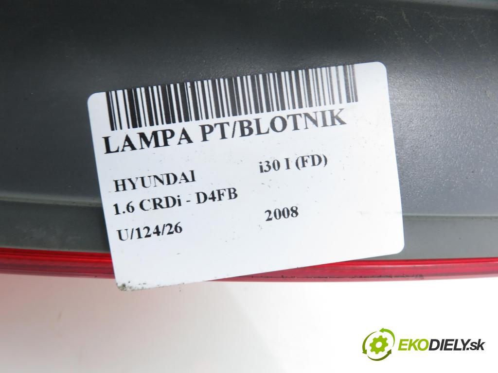 HYUNDAI i30 (FD) HB 2008 85,00 1.6 CRDi - D4FB 1582,00 Svetlo pravé zadné 924022L0