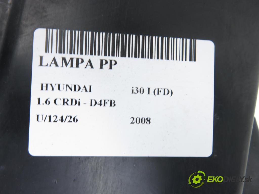 HYUNDAI i30 (FD) HB 2008 85,00 1.6 CRDi - D4FB 1582,00 Svetlo PP 921022LXXX