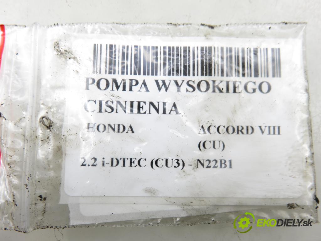 HONDA ACCORD VIII (CU) SEDAN 2009 110,00 2.2 i-DTEC (CU3) - N22B1 2199,00 Pumpa vysokého tlaku 0445010612 ; 16790RL0G01 ; 0928400707