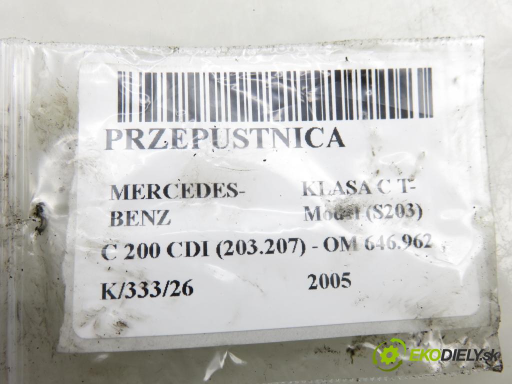 MERCEDES-BENZ KLASA C T-Model (S203) KOMBI 2005 90,00 C 200 CDI (203.207) 122 - OM 646.962 2148,00 VENTIL EGR 6460900154 ; 00005320C5