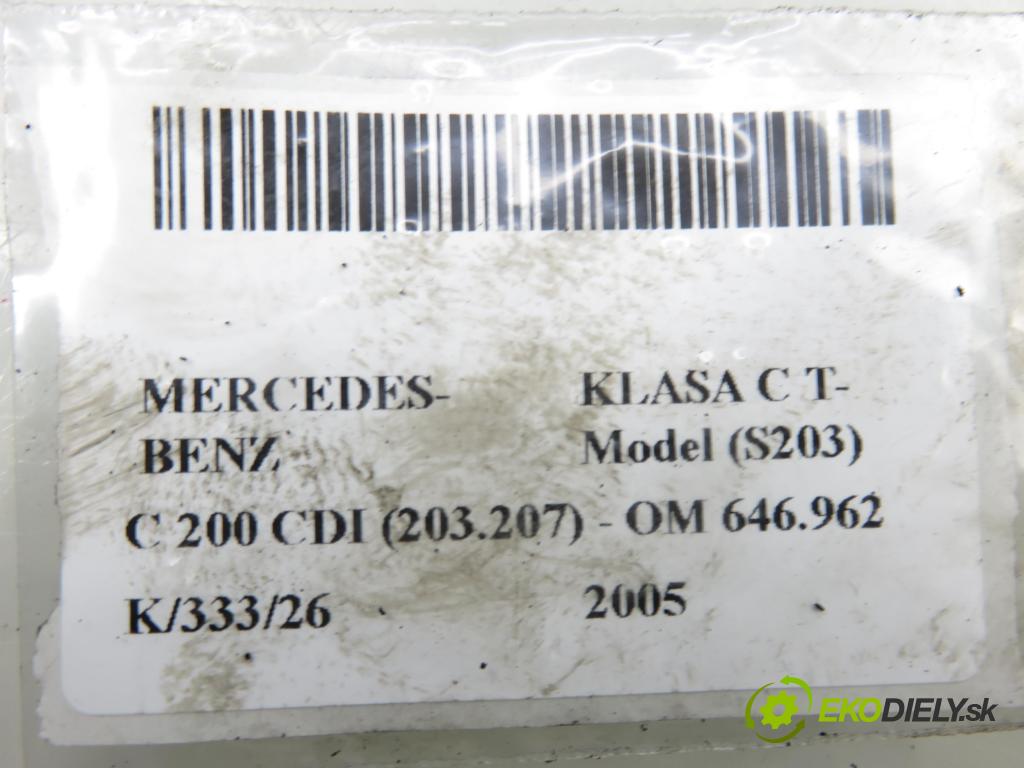 MERCEDES-BENZ KLASA C T-Model (S203) KOMBI 2005 90,00 C 200 CDI (203.207) 122 - OM 646.962 2148,00 vody 0001591904 (Ohrievanie, ventilácia)