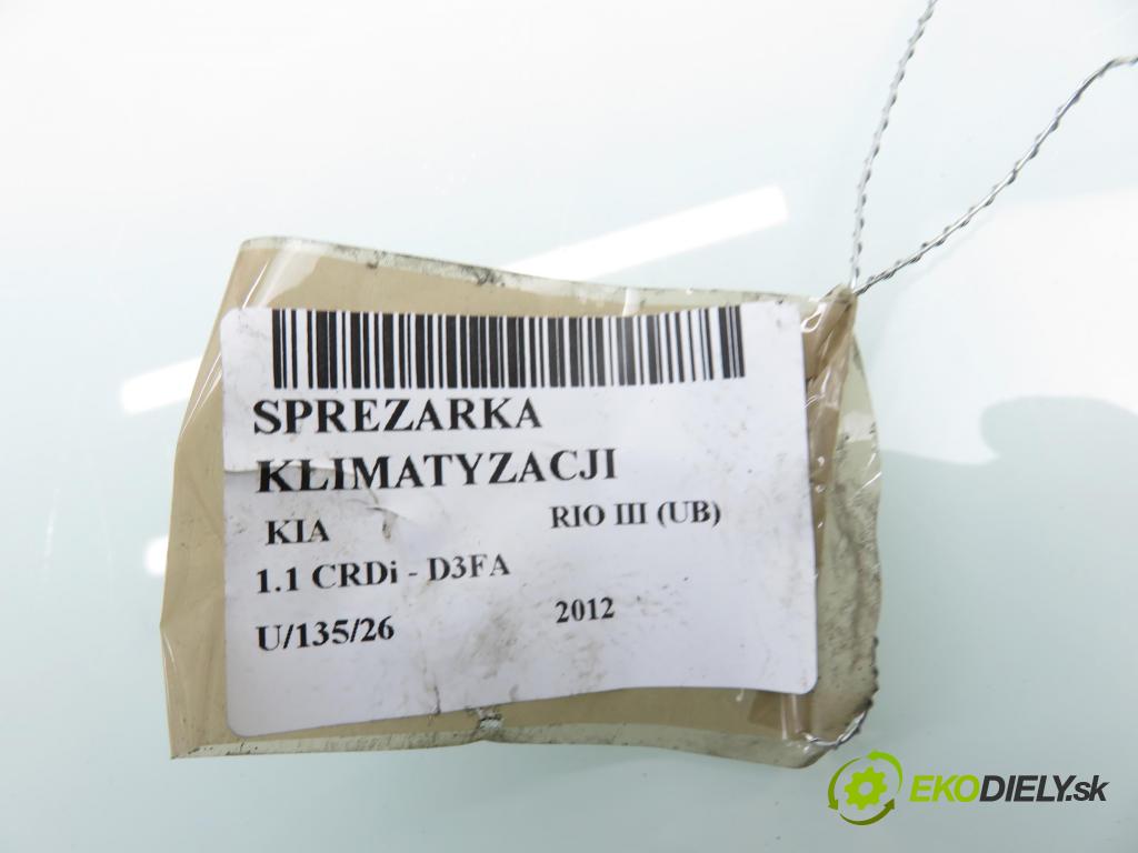 KIA RIO III (UB) HB 2012 55,00 1.1 CRDi - D3FA 1120,00 KOMPRESOR: klimatizácie  (Kompresor klimatizácie)