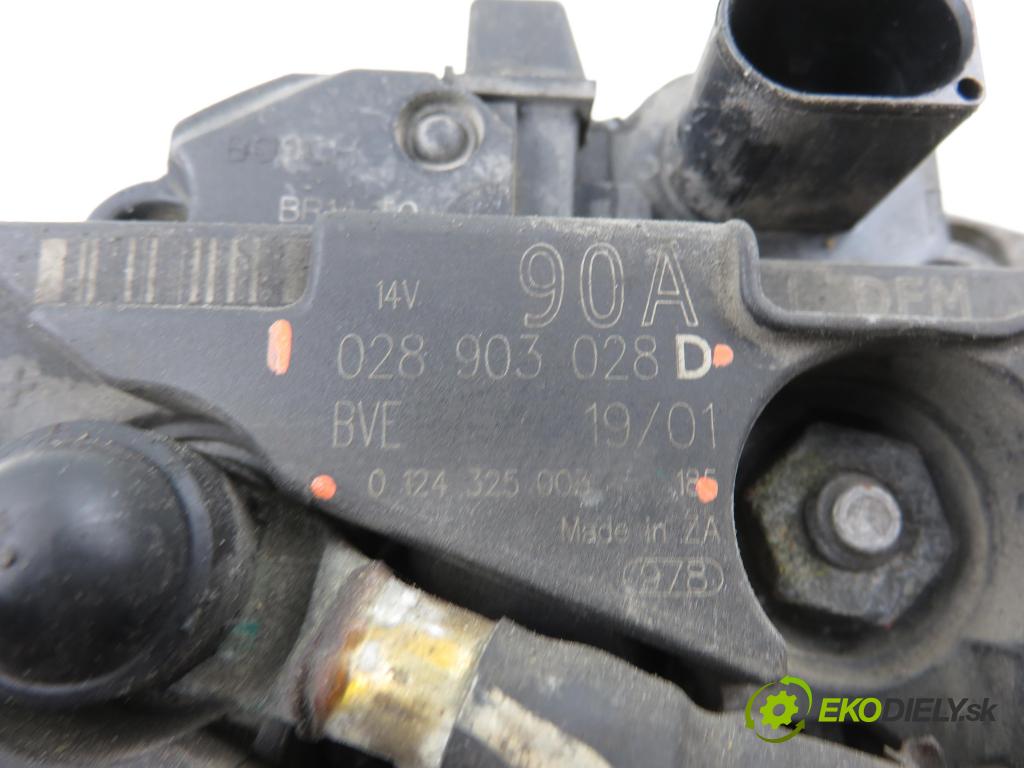 SEAT LEON (1M1) HB 2001 92,00 1.8 20V - AGN 1781,00 Alternátor 028903028D ; 0124325003 (Alternátor)