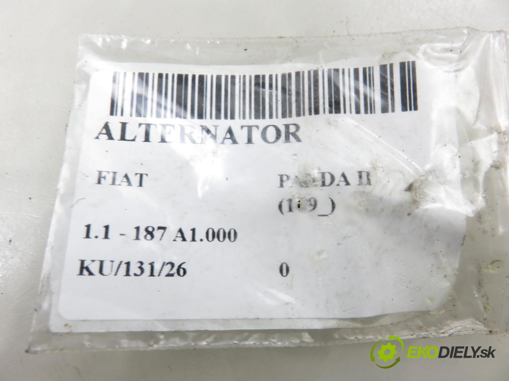 FIAT PANDA (169_) HB 2003 40,00 1.1 54 - 187 A1.000 1108,00 Alternátor 46843093 (Alternátor)