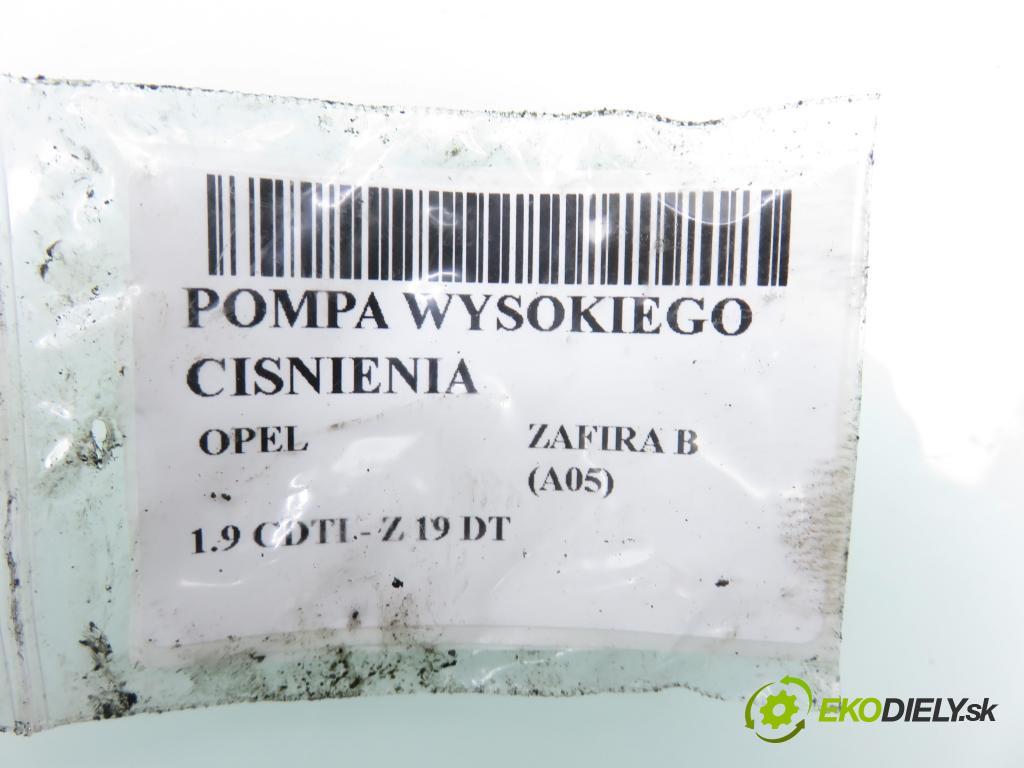 OPEL ZAFIRA B (A05) MINIVAN 2005 88,00 1.9 CDTI 8V 120 - Z 19 DT 1910,00 pumpa vysokého TLAK: 0445010097 ; 0055193731 ; 092840061