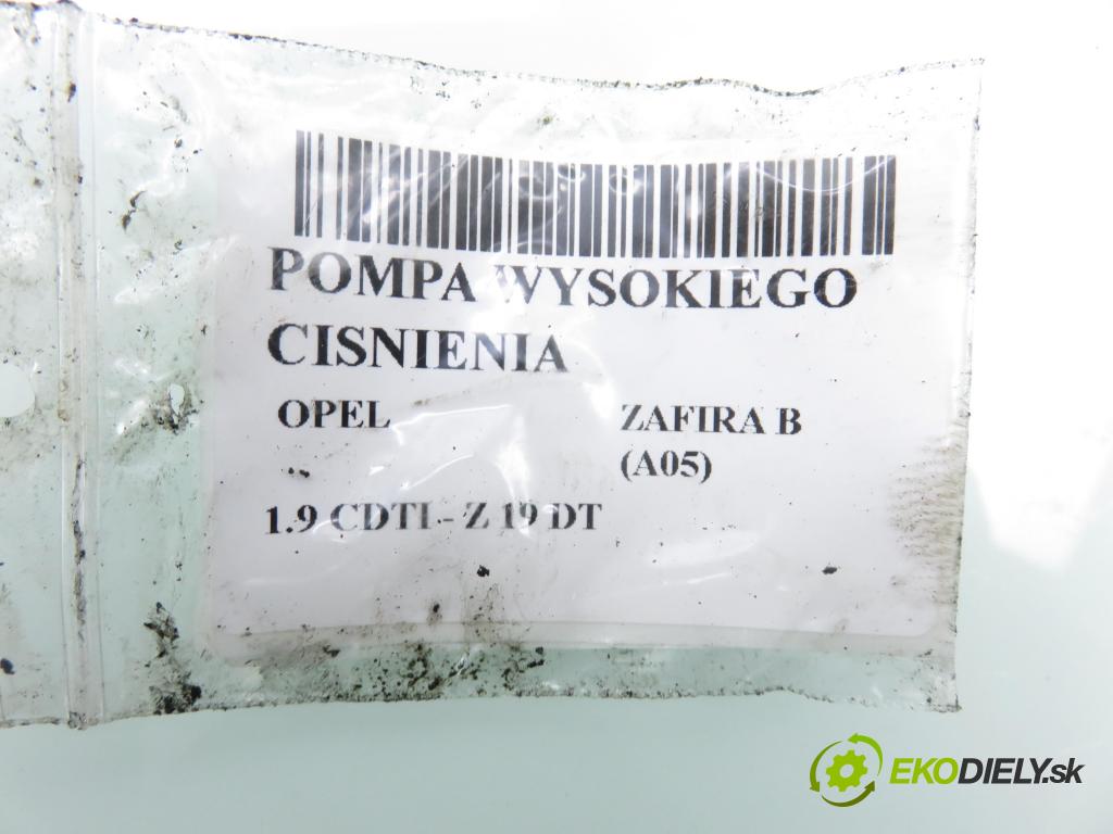 OPEL ZAFIRA B (A05) MINIVAN 2005 88,00 1.9 CDTI 8V 120 - Z 19 DT 1910,00 pumpa vysokého TLAK: 0445010097 ; 0055193731 ; 092840061