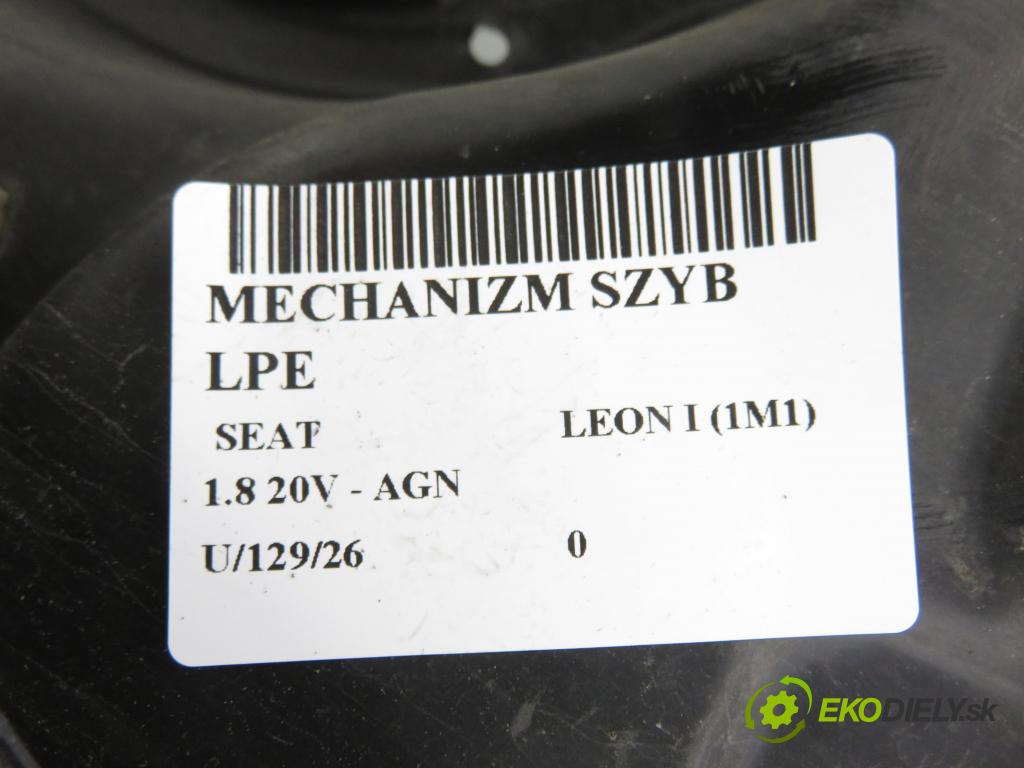 SEAT LEON (1M1) HB 2001 92,00 1.8 20V - AGN 1781,00 Mechanizmus okien 1M2962415 ; 1C0959801B