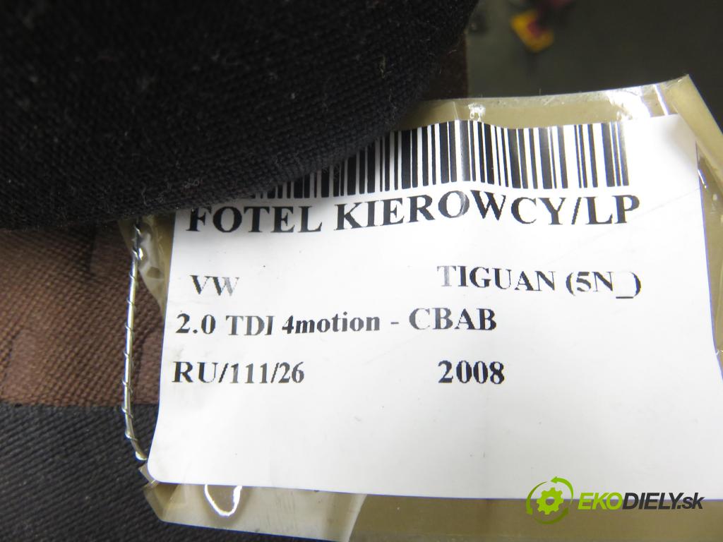 VW TIGUAN (5N_) SUV 2008 103,00 2.0 TDI 4motion - CBAB 1968,00 Sedadlo šoféri 
