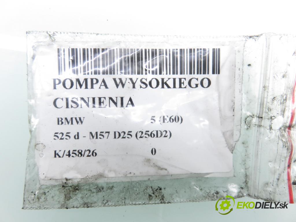 BMW 5 (E60) SEDAN 2005 0,00 530 d - M57 D30 (306D2) 2993,00 Pumpa vysokého tlaku 7788678 ; 0445010073 ; 0928400560