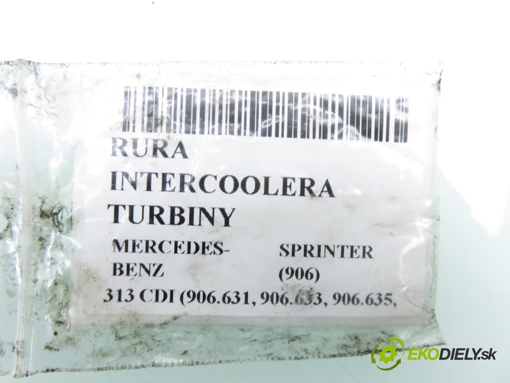 MERCEDES-BENZ SPRINTER 3,5-t Skrzynia (906) FURGON 2011 95,00 313 CDI (906.631, 906.633, 906.635, 906.637) - OM  2143,00 Rúra intercoolera turba 6510903842 ; 9065281582