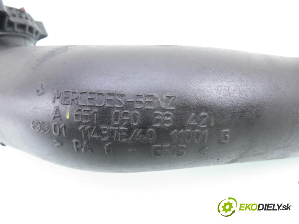 MERCEDES-BENZ SPRINTER 3,5-t Skrzynia (906) FURGON 2011 95,00 313 CDI (906.631, 906.633, 906.635, 906.637) - OM  2143,00 Rúra intercoolera turba 6510903842 ; 9065281582