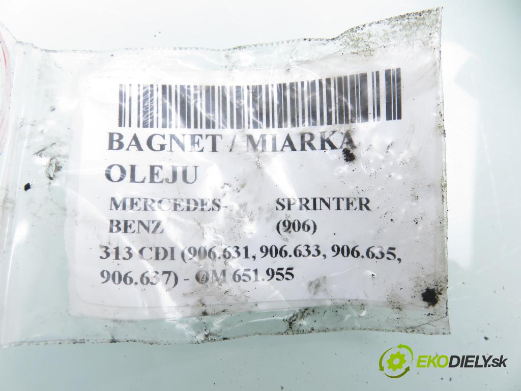 MERCEDES-BENZ SPRINTER 3,5-t Skrzynia (906) FURGON 2011 95,00 313 CDI (906.631, 906.633, 906.635, 906.637) - OM  2143,00 Mierka / mierka oleja 6510100124