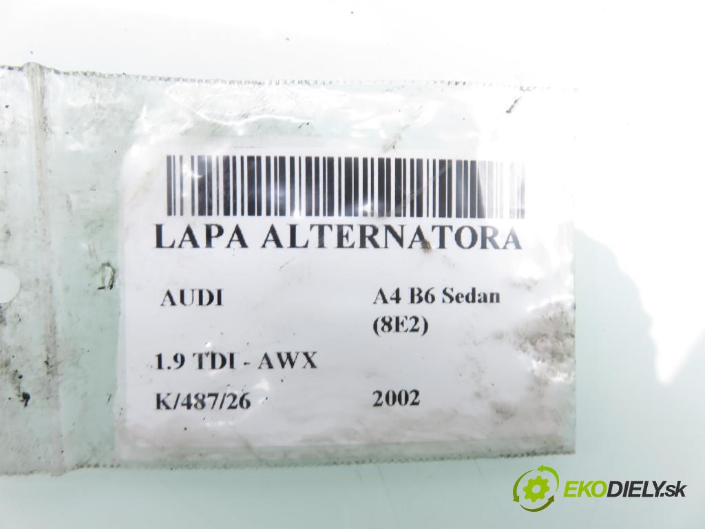 AUDI A4 (8E2, B6) SEDAN 2002 96,00 1.9 TDI PD 130 - AWX 1896,00 Uchytenie alternátora 038903143AE