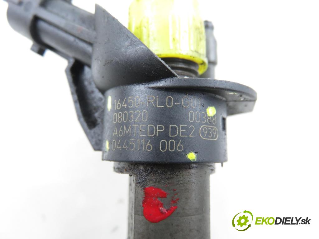 HONDA ACCORD VIII (CU) SEDAN 2009 110,00 2.2 i-DTEC (CU3) - N22B1 2199,00 vstrekovač 0445116006 ; 16450RL0G01 (Vstrekovač paliva)
