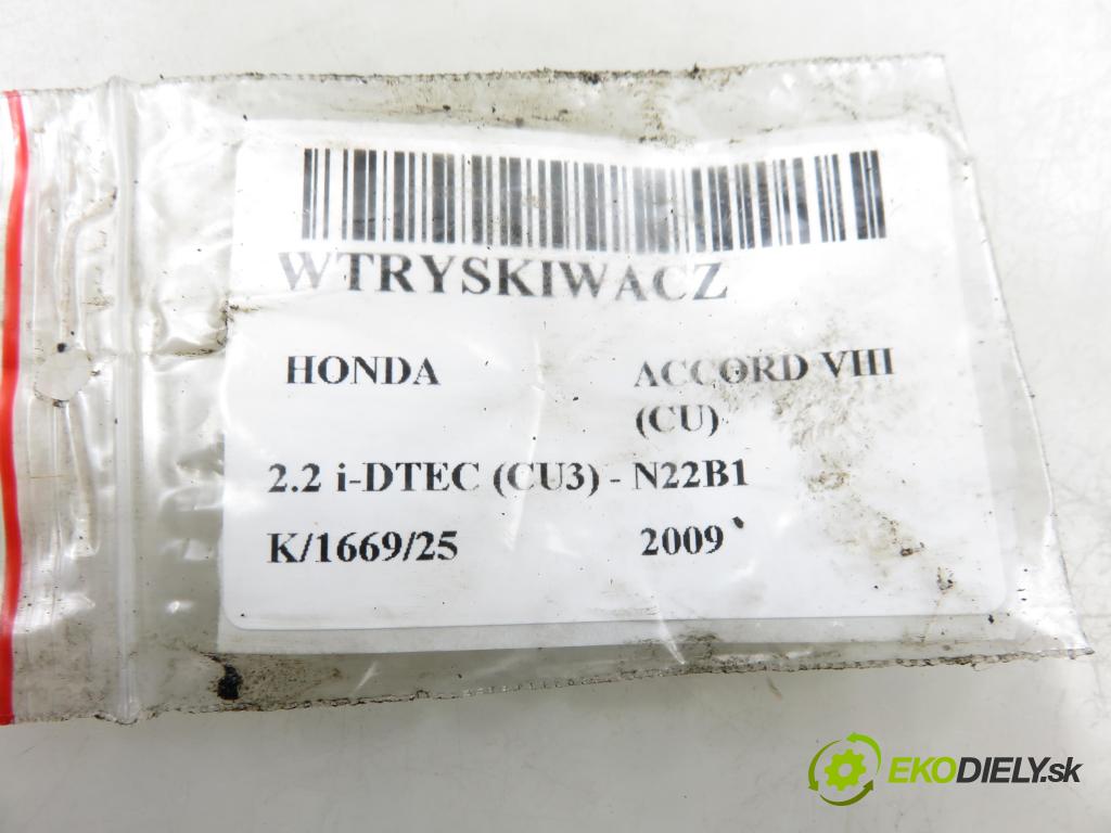 HONDA ACCORD VIII (CU) SEDAN 2009 110,00 2.2 i-DTEC (CU3) - N22B1 2199,00 vstrekovač 0445116006 ; 16450RL0G01 (Vstrekovač paliva)