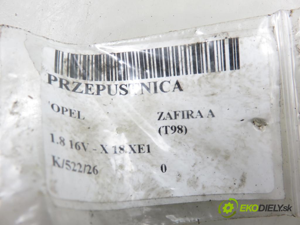 OPEL ZAFIRA A Nadwozie Wielkopojemne (MPV) (T98)  MINIVAN 1999 85,00 1.8 16V 116 - X 18 XE1 1796,00 Škrtiaca klapka 90536084 (Škrtiaca klapka)