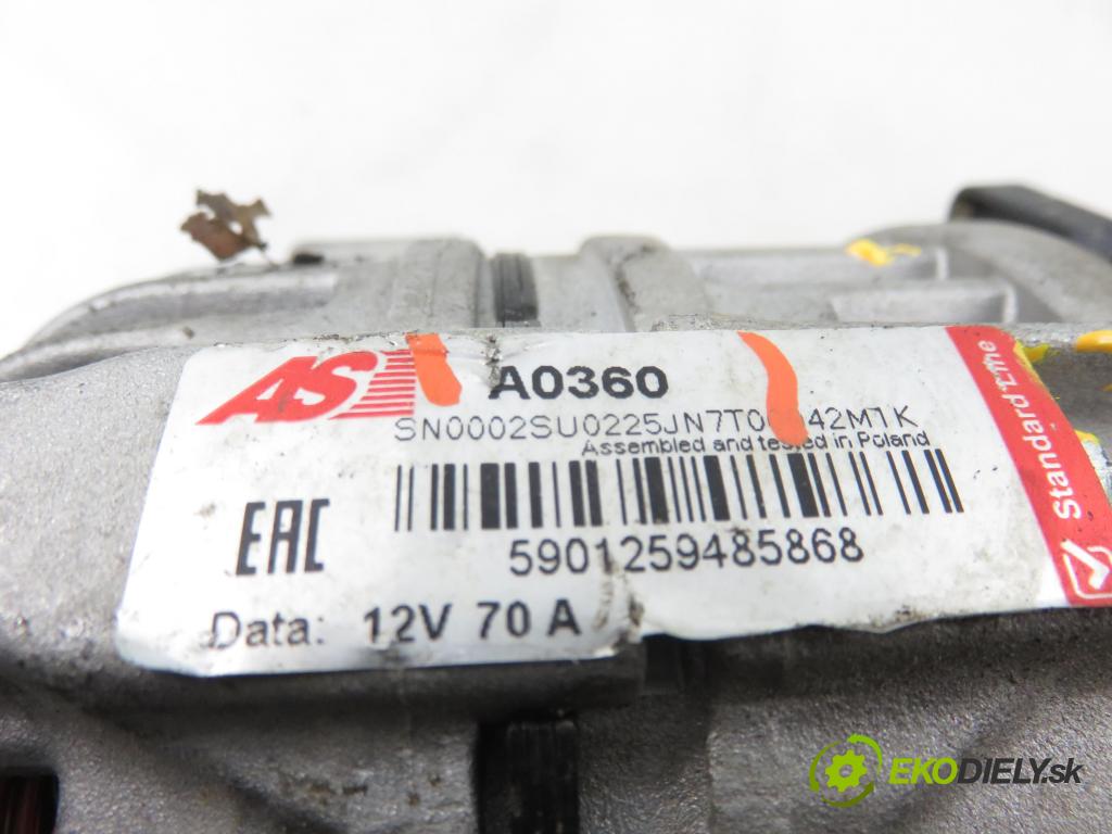 OPEL ASTRA G sedan (T98) SEDAN 2003 55,00 1.2 16V - Z 12 XE 1199,00 Alternátor  (Alternátor)